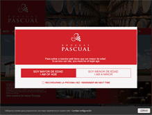 Tablet Screenshot of bodegaspascual.com